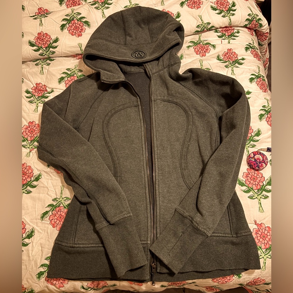 Lululemon Scuba Hoodie Dark Heather Green size 10
